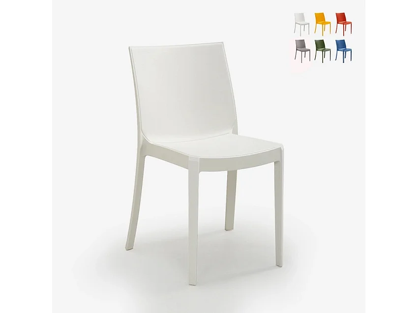 Silla apilable de para jardín, bar, restaurante, exterior Perla BICA