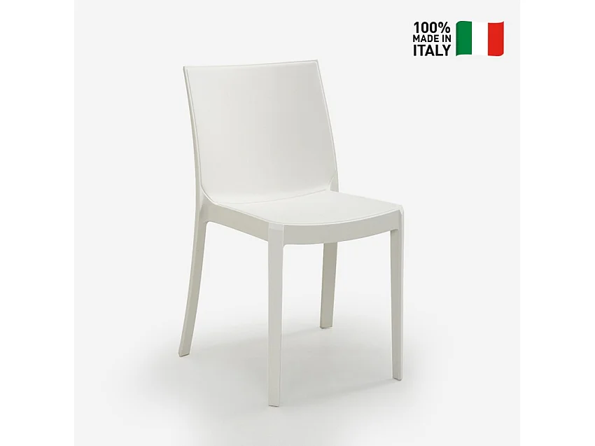 Silla apilable de para jardín, bar, restaurante, exterior Perla BICA