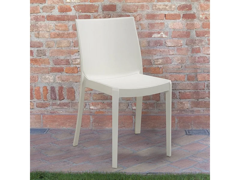 Silla apilable de para jardín, bar, restaurante, exterior Perla BICA