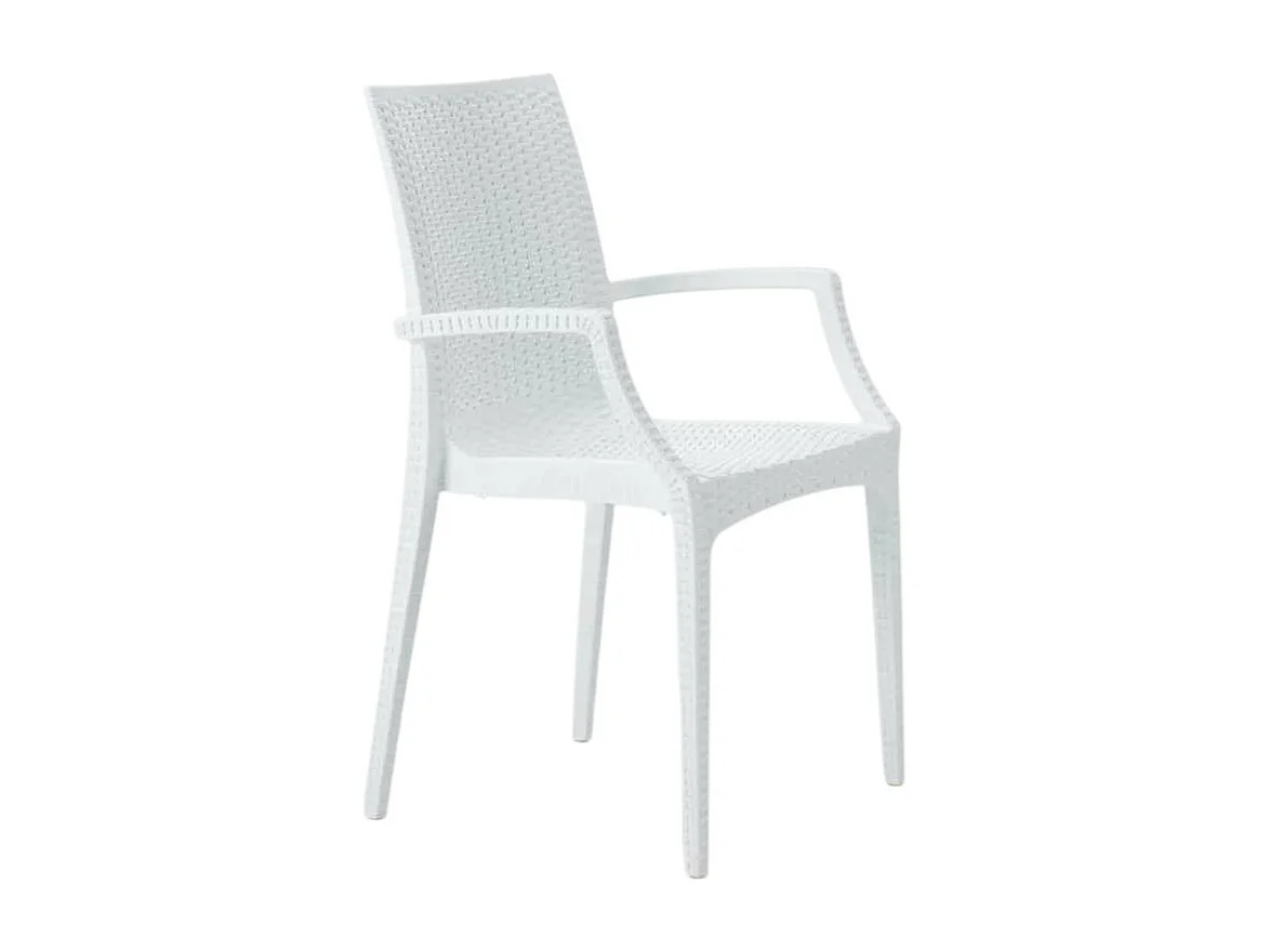 Silla de comedor con reposabrazos en poliratán Arm Grand Soleil