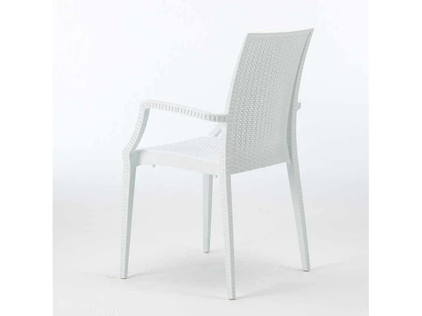 Silla de comedor con reposabrazos en poliratán Arm Grand Soleil