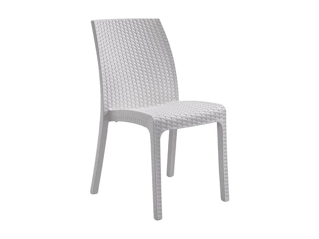 Silla apilable de mimbre para bar de jardín al aire libre Virginia BICA