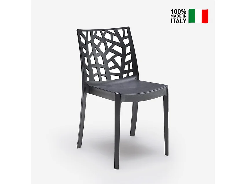 Silla apilable moderna para restaurante o bar al aire libre Matrix BICA