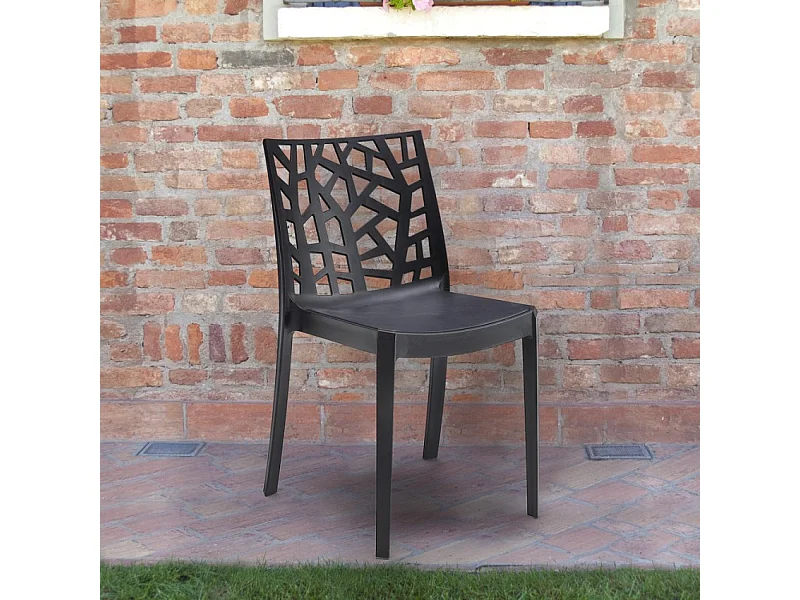 Silla apilable moderna para restaurante o bar al aire libre Matrix BICA