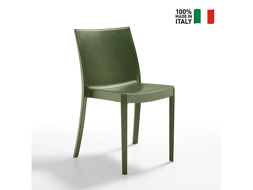 Silla apilable de para jardín, bar, restaurante, exterior Perla BICA