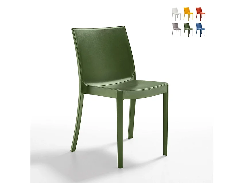 Silla apilable de para jardín, bar, restaurante, exterior Perla BICA