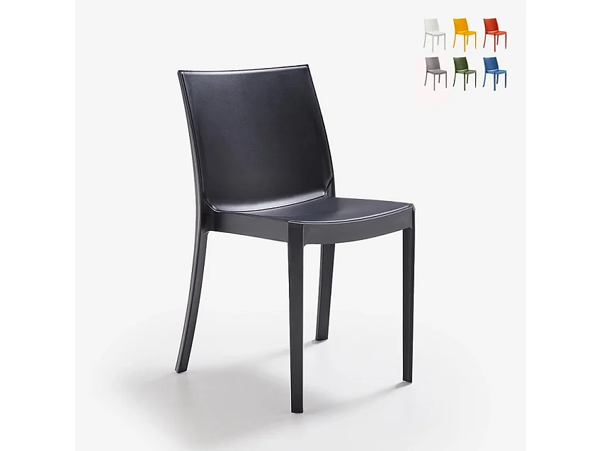 Silla apilable de para jardín, bar, restaurante, exterior Perla BICA