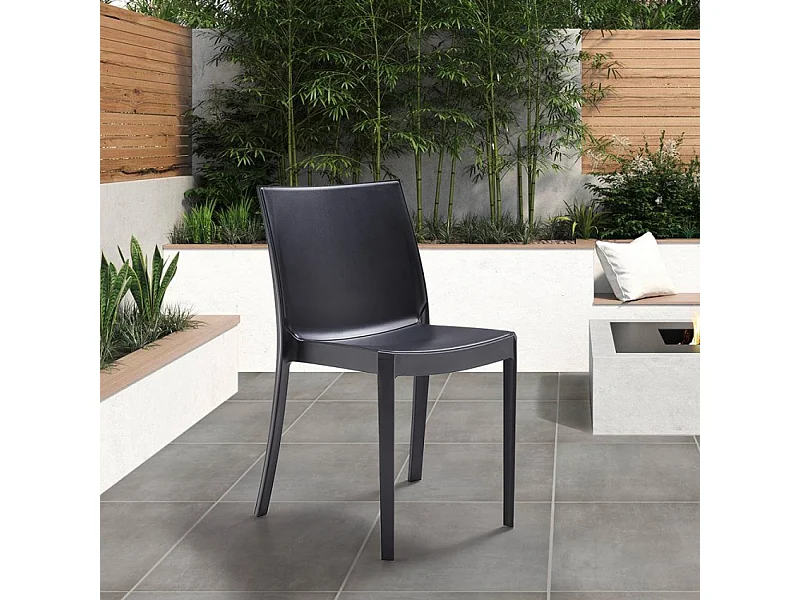Silla apilable de para jardín, bar, restaurante, exterior Perla BICA