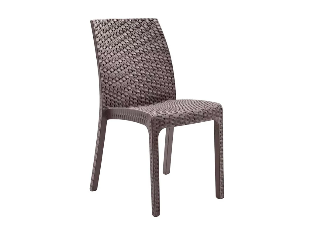 Silla apilable de mimbre para bar de jardín al aire libre Virginia BICA