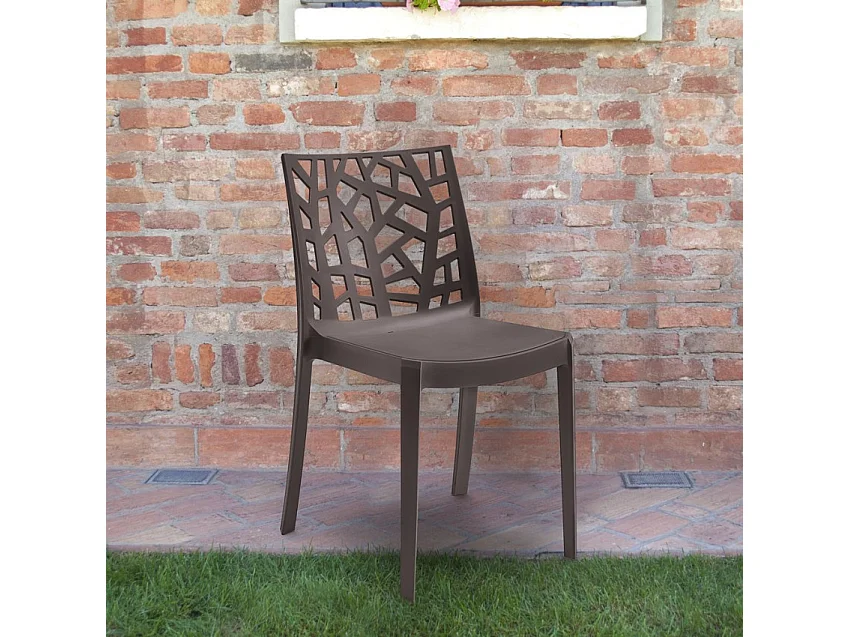 Silla apilable moderna para restaurante o bar al aire libre Matrix BICA