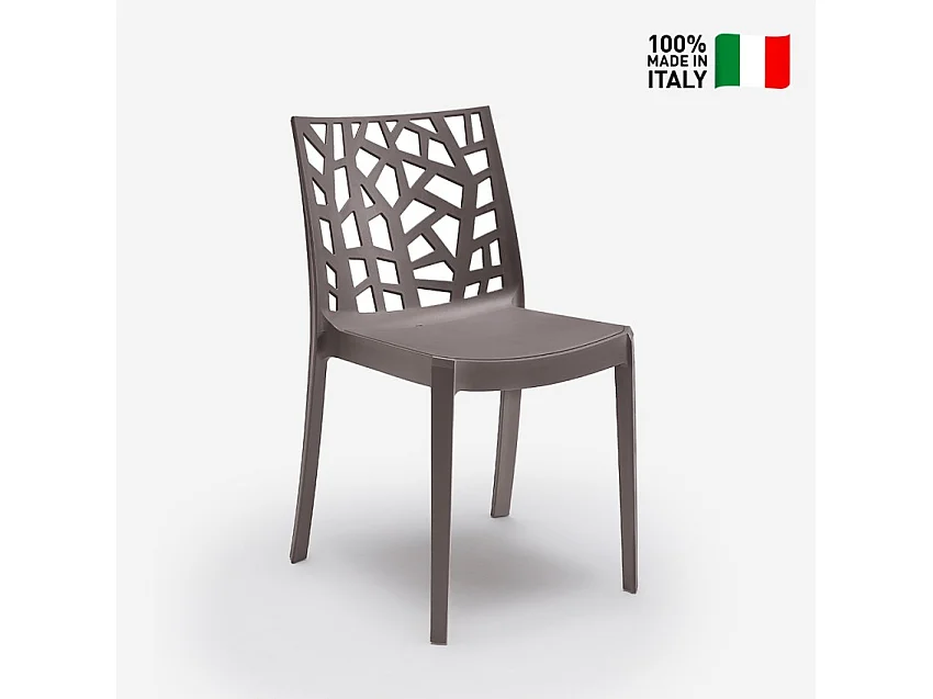 Silla apilable moderna para restaurante o bar al aire libre Matrix BICA