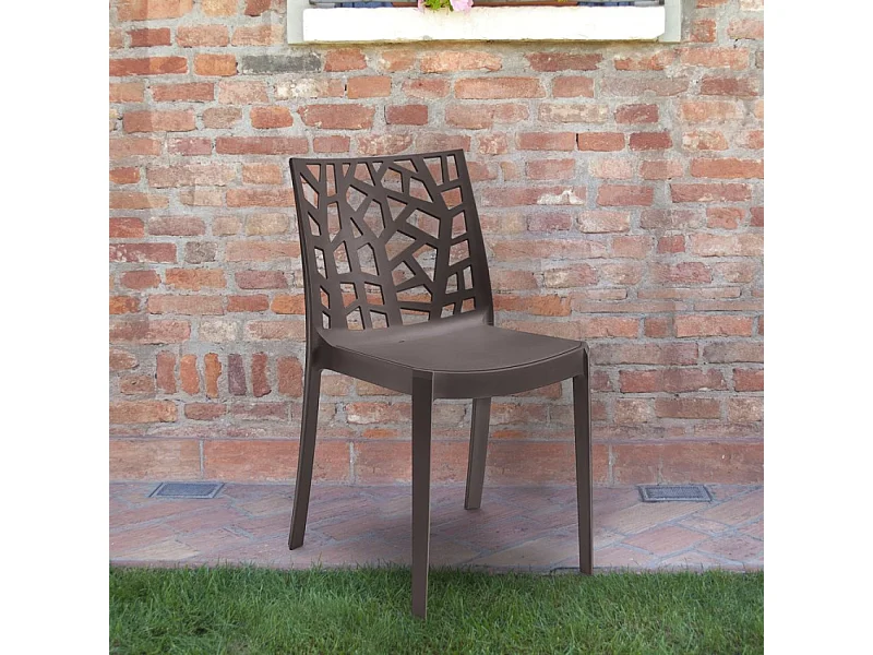Silla apilable moderna para restaurante o bar al aire libre Matrix BICA
