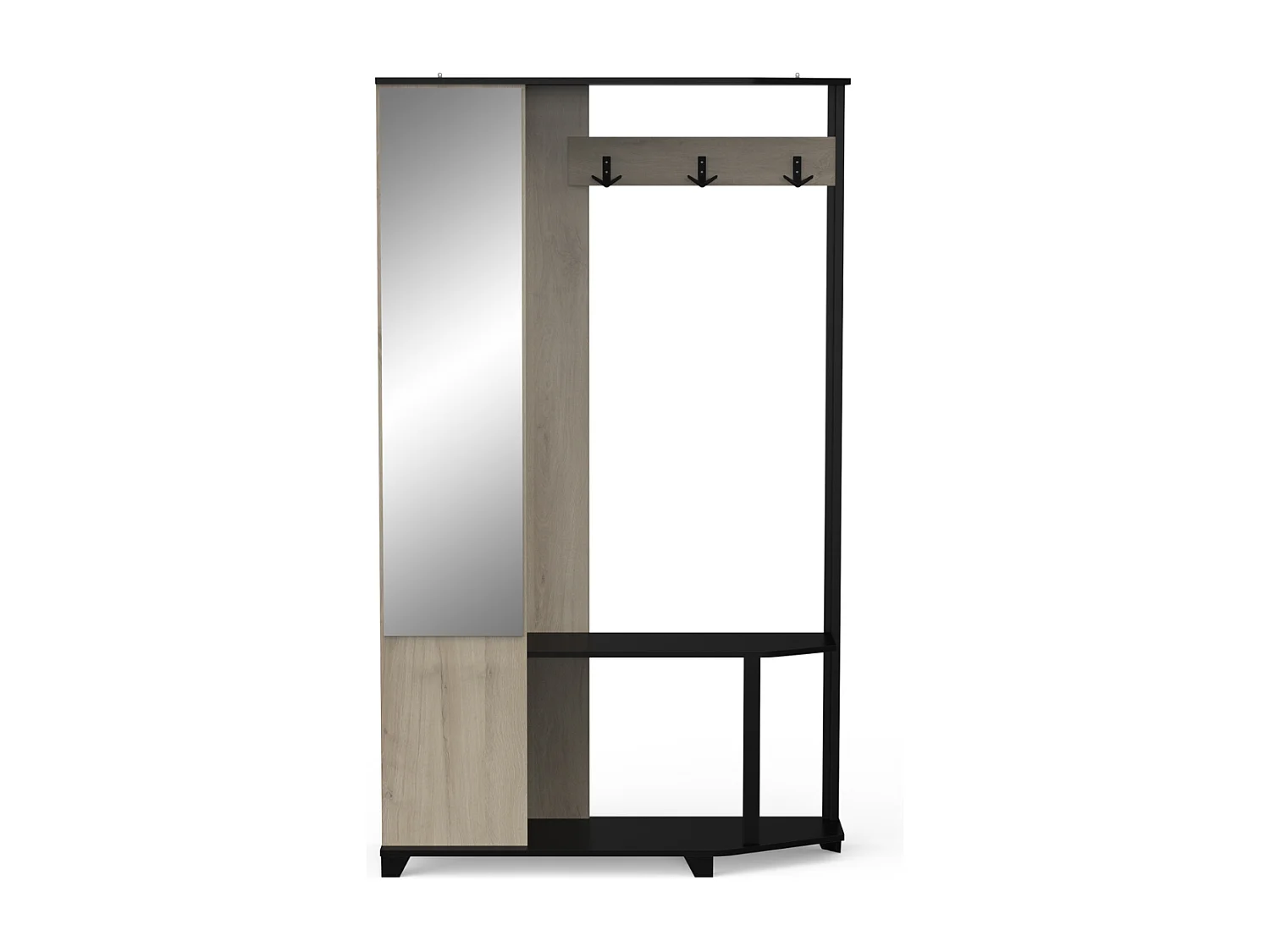 Vestiaire manteaux 3 patères L108,4 cm - SCHUSTER