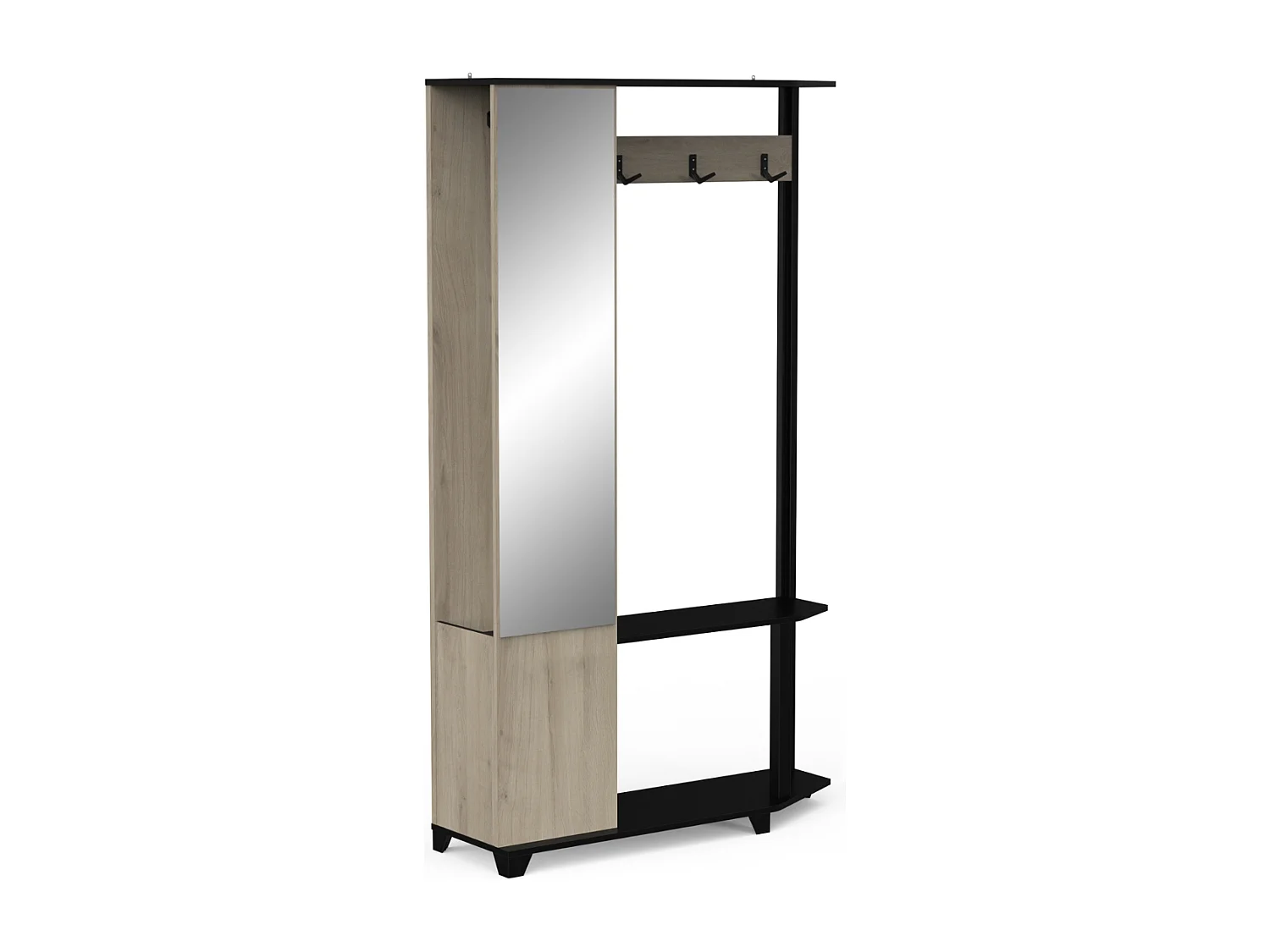 Vestiaire manteaux 3 patères L108,4 cm - SCHUSTER