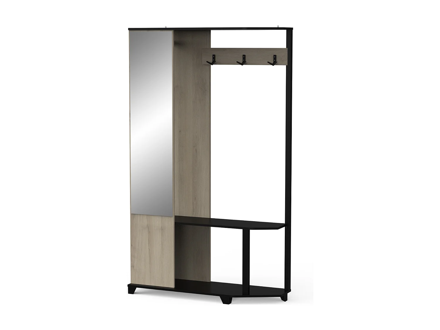 Vestiaire manteaux 3 patères L108,4 cm - SCHUSTER