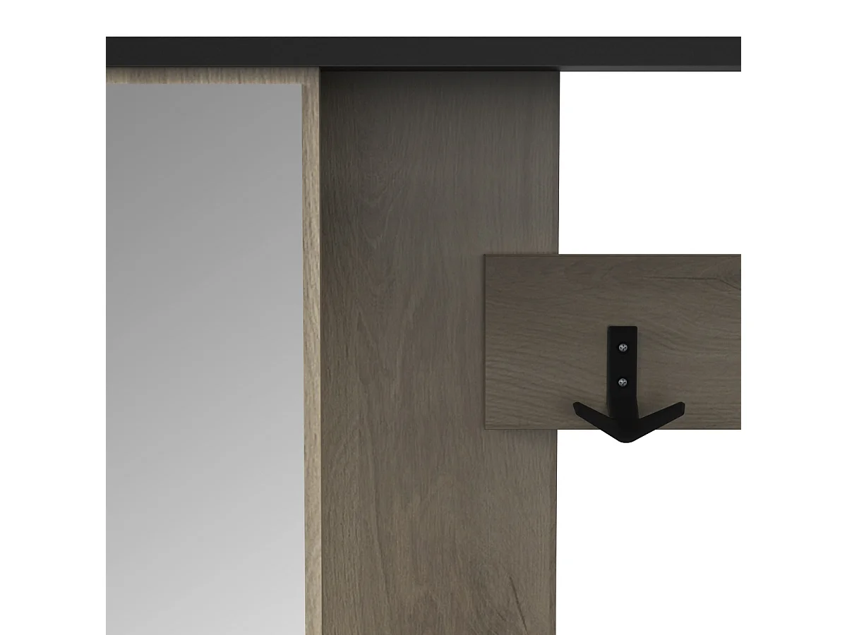 Vestiaire manteaux 3 patères L108,4 cm - SCHUSTER