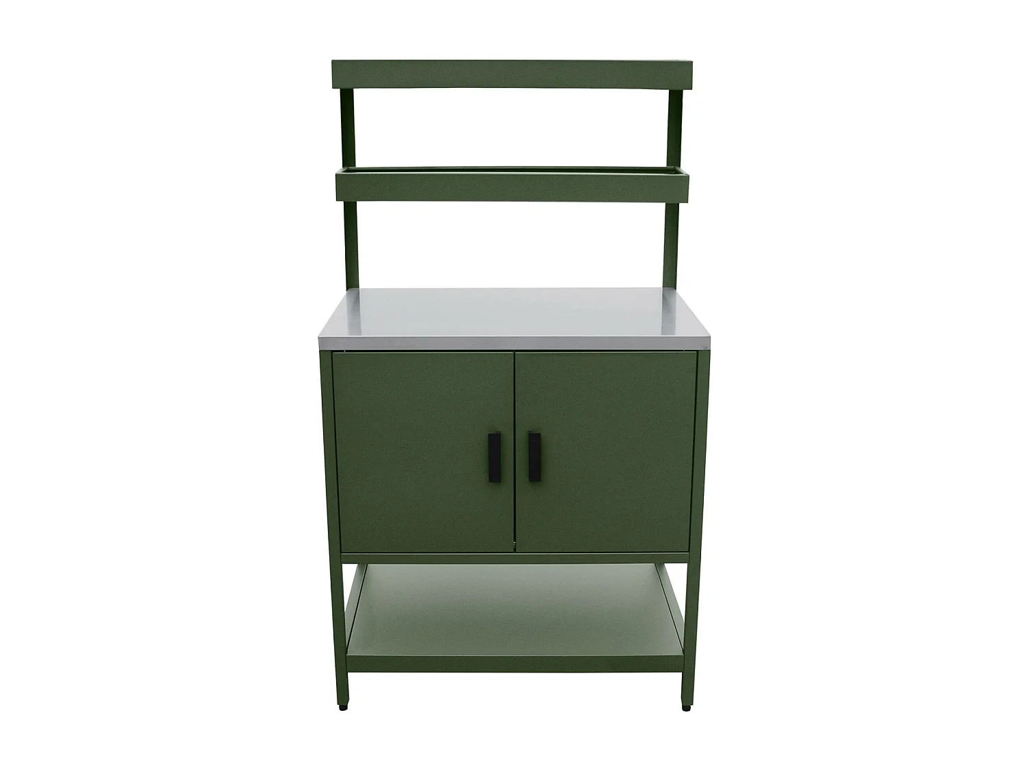 Cucina esterna acciaio inossidabile con barbecue a carbone, 6 moduli,