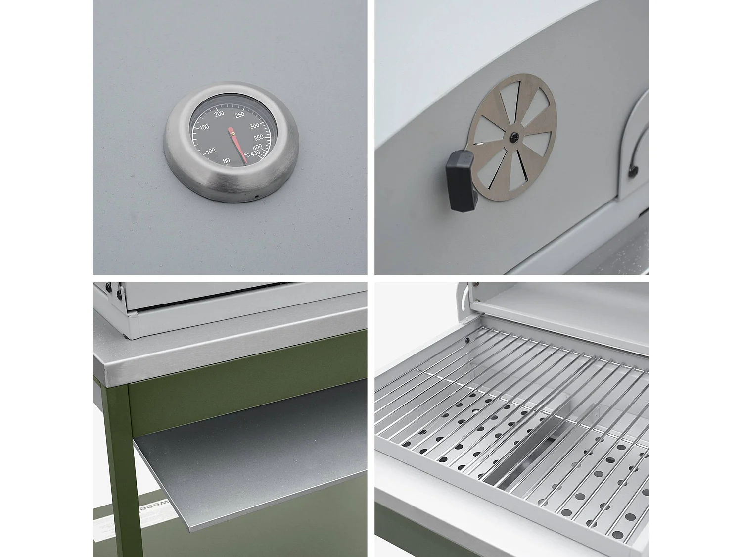 Cucina esterna 2 moduli acciaio inossidabile barbecue a carbone con