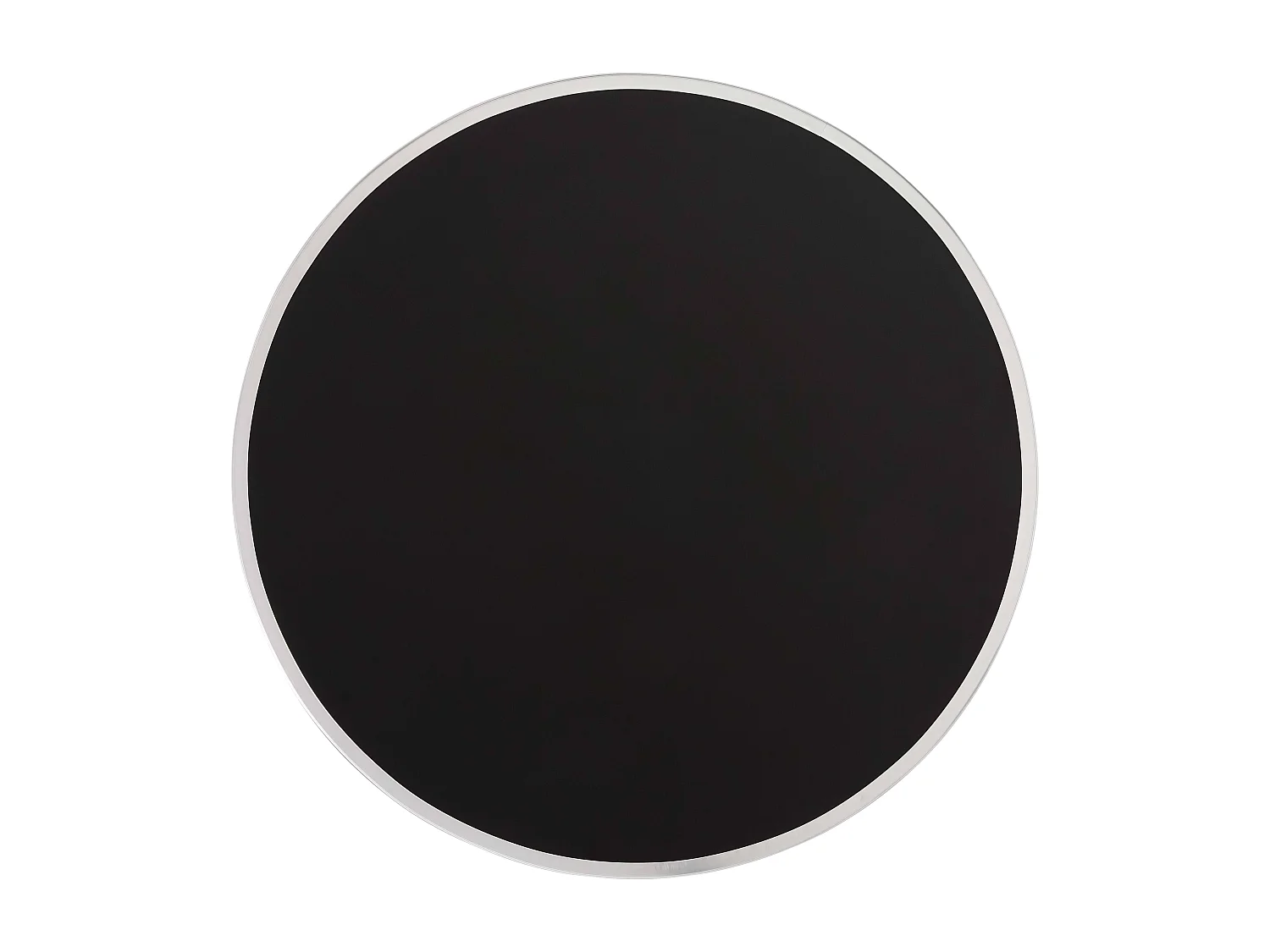 Table à manger ronde 60 cm plateau marbre noir/argent et pied doré