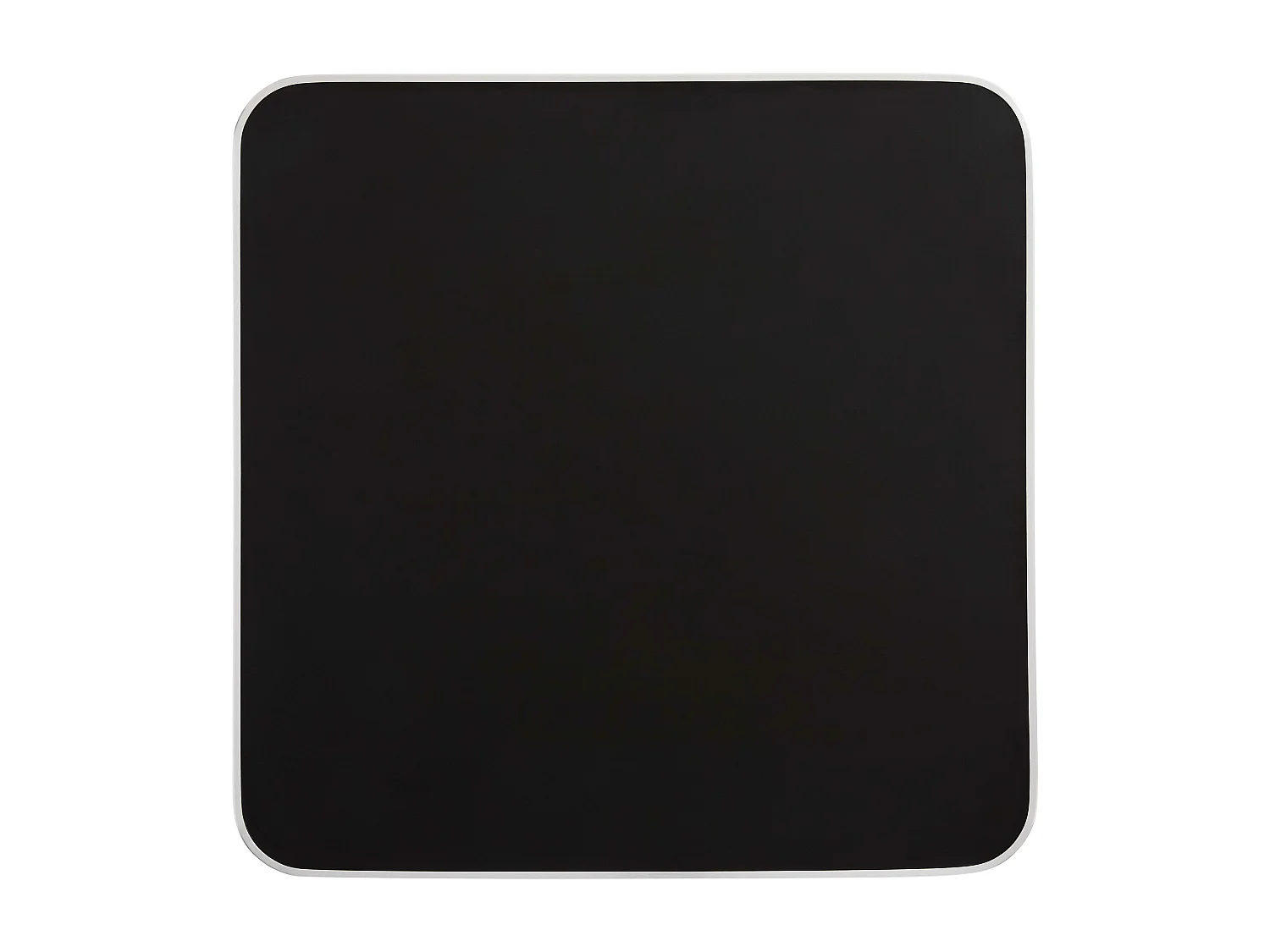 Table haute 60 cm inclinable plateau noir/argent et pied noir