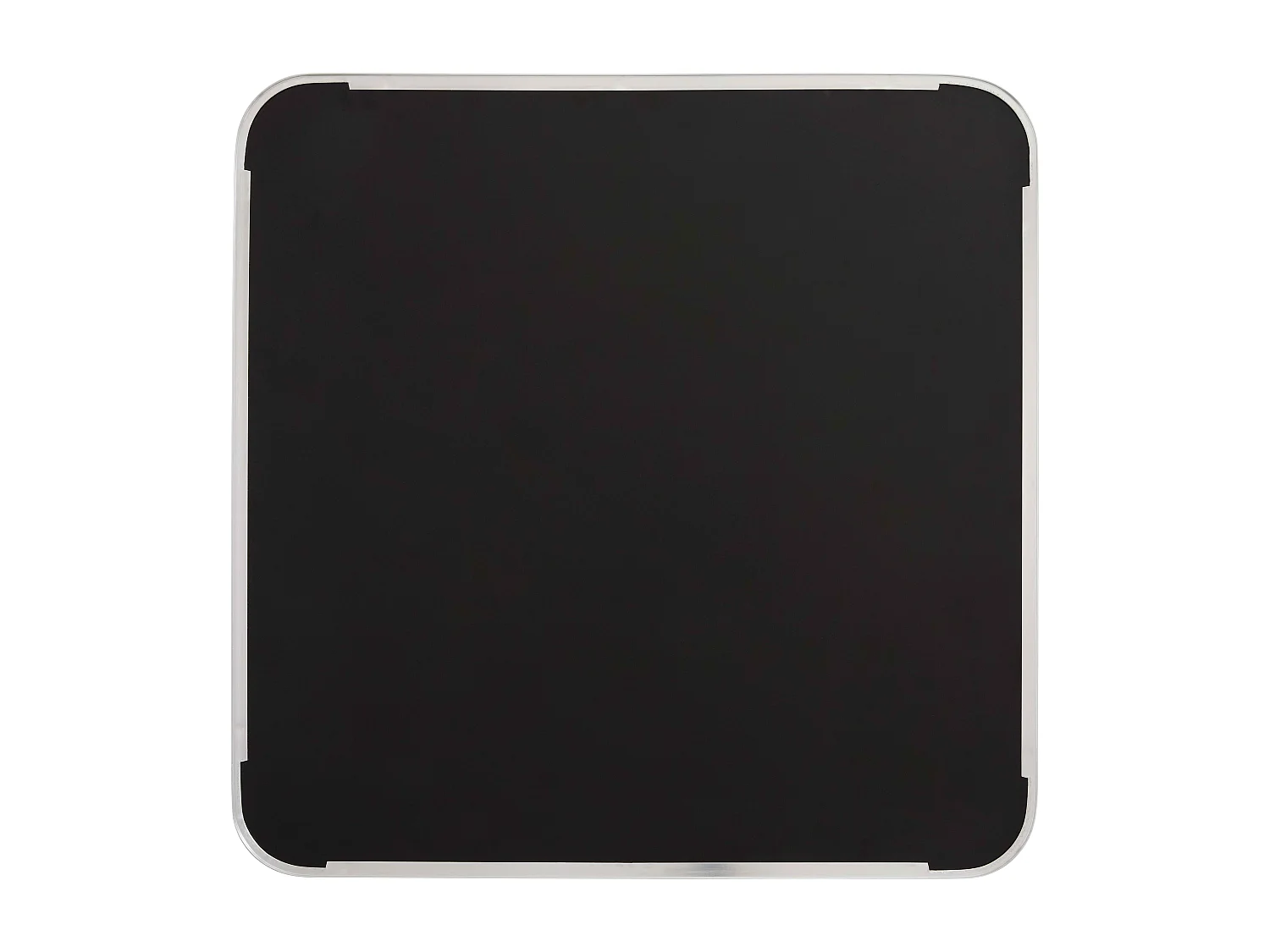 Table haute 60 cm inclinable plateau noir/argent et pied noir