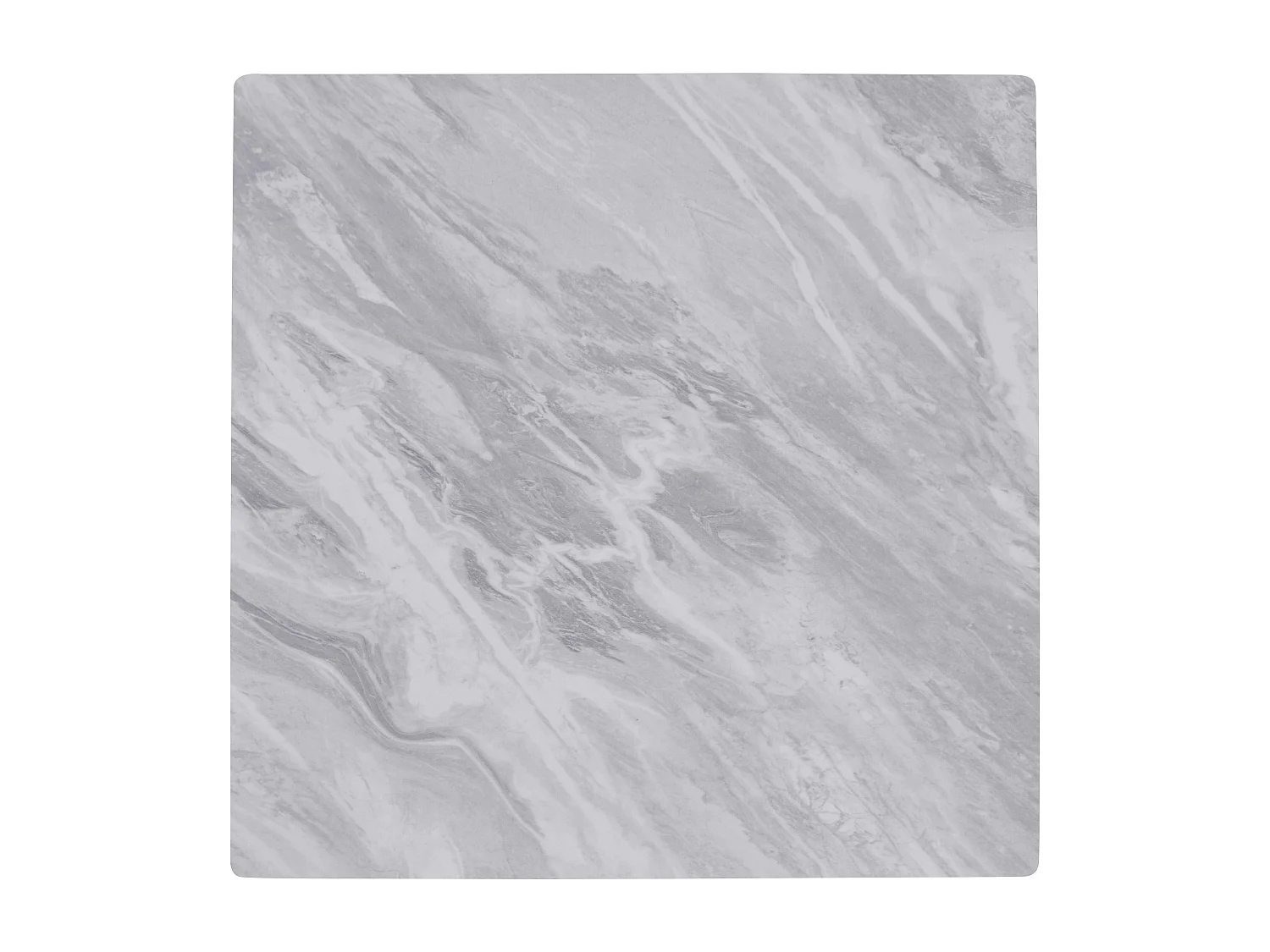 Table à manger 70 x 70 cm revêtement marbre beige