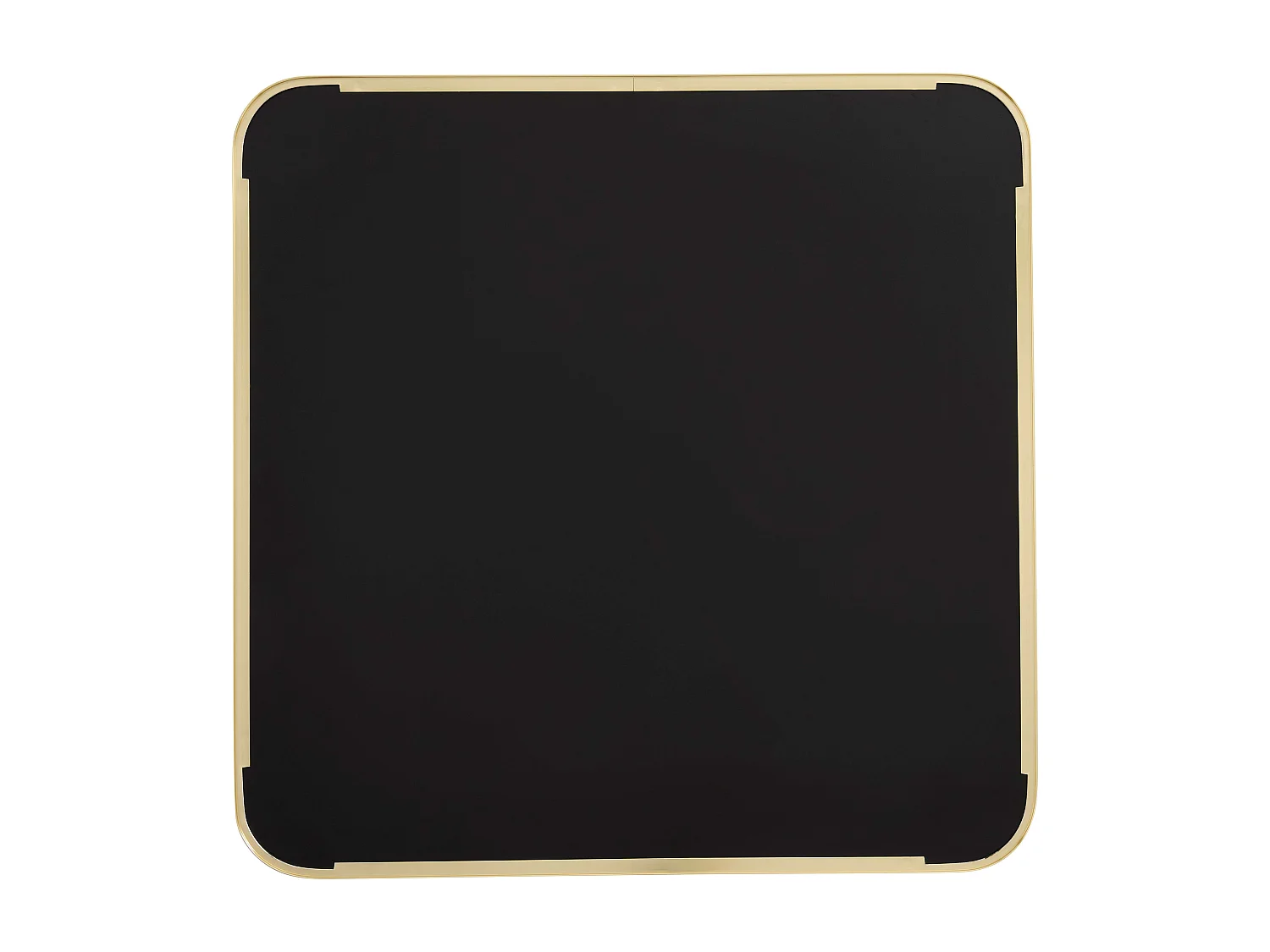 Table haute 60 cm inclinable plateau marbre terrazzo/doré et pied noir