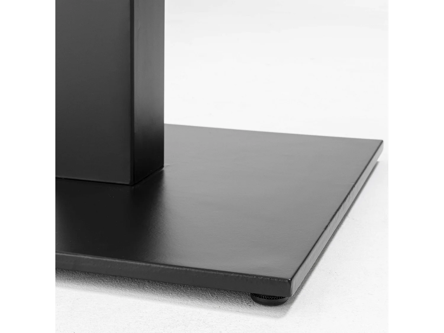 Table à manger 70 x 70 cm revêtement béton gris clair