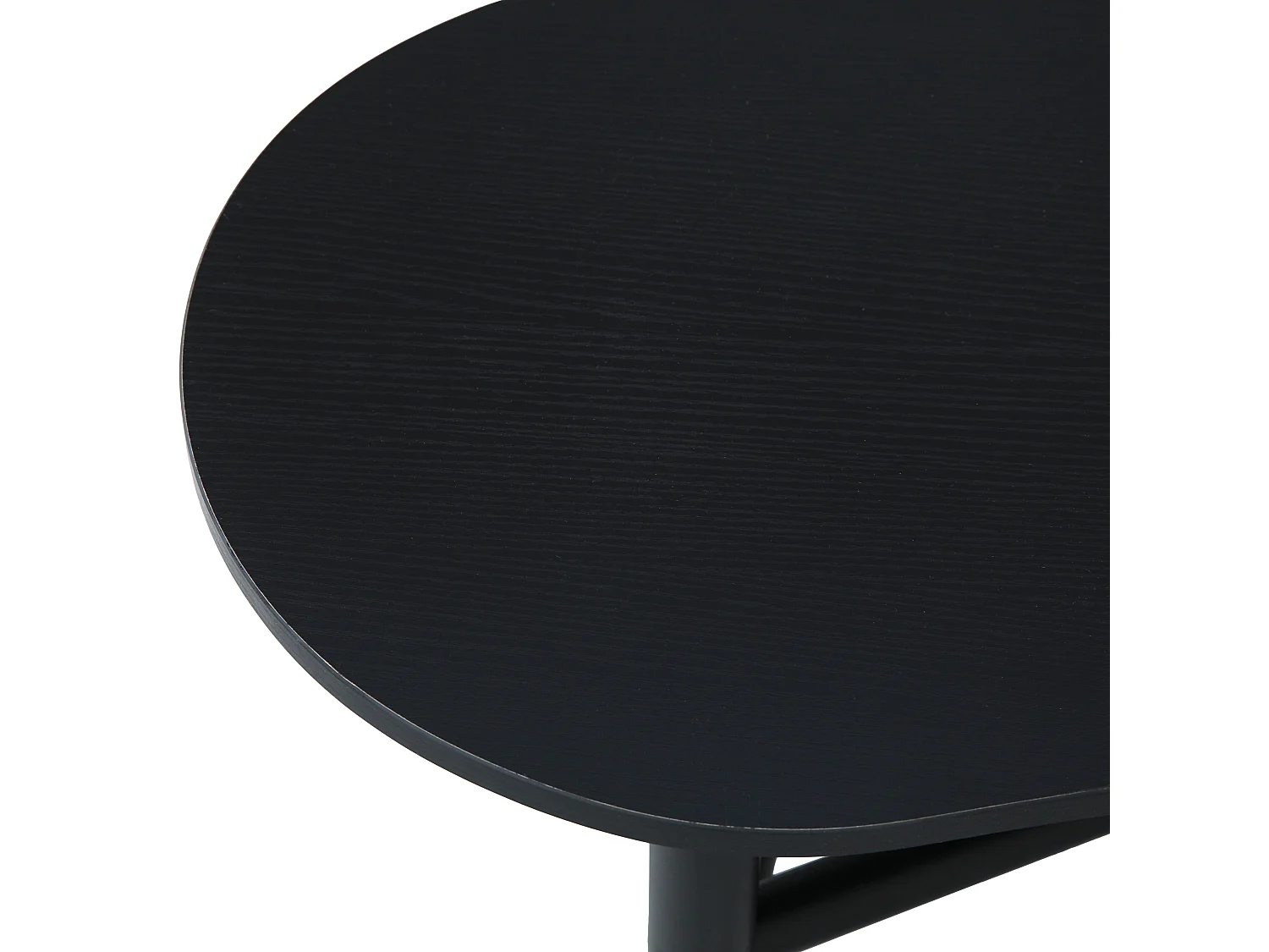 Table basse décor mélaminé noir