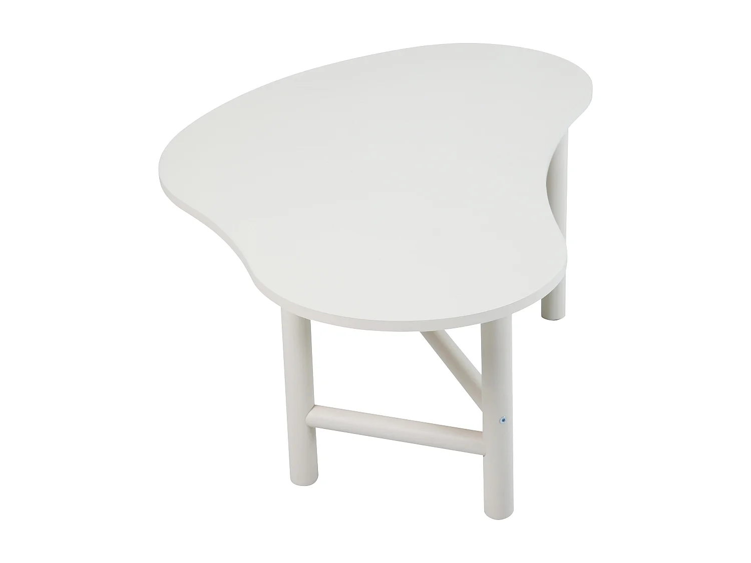 Table basse décor mélaminé écru