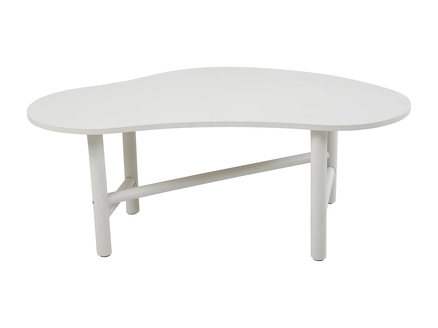 Table basse décor mélaminé écru