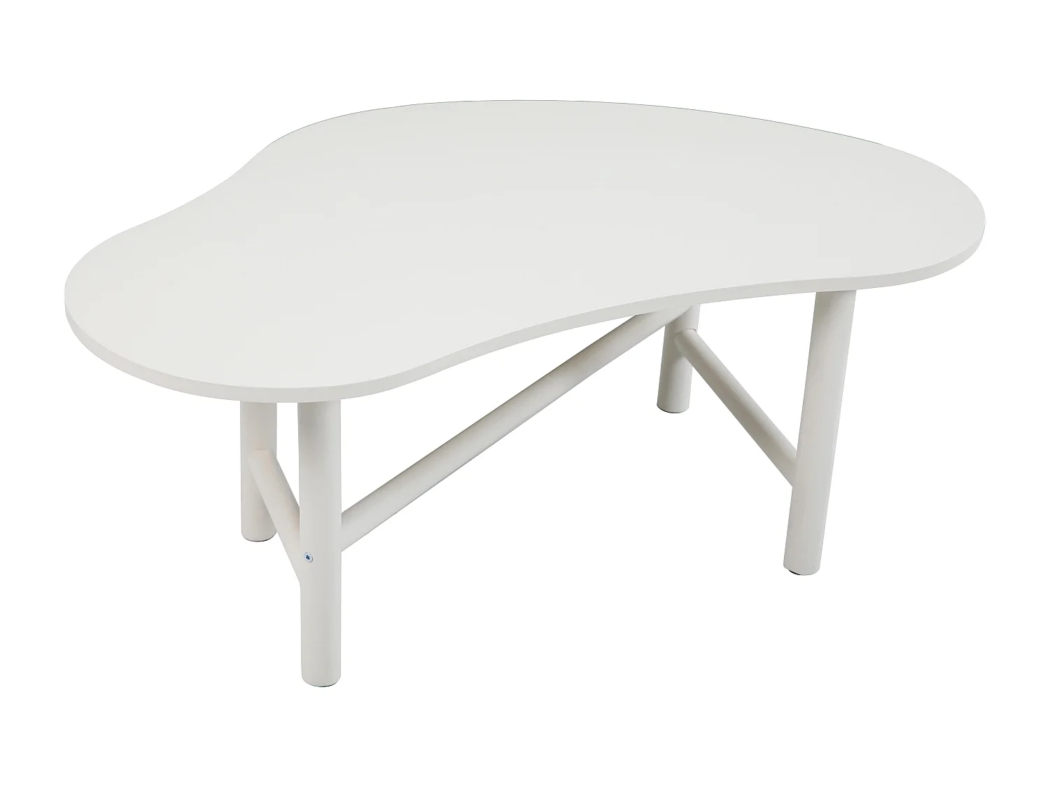 Table basse décor mélaminé écru