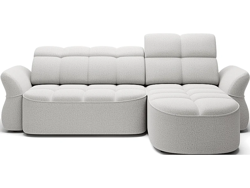 Divano d'angolo Sophia L/Tessuto/Grigio