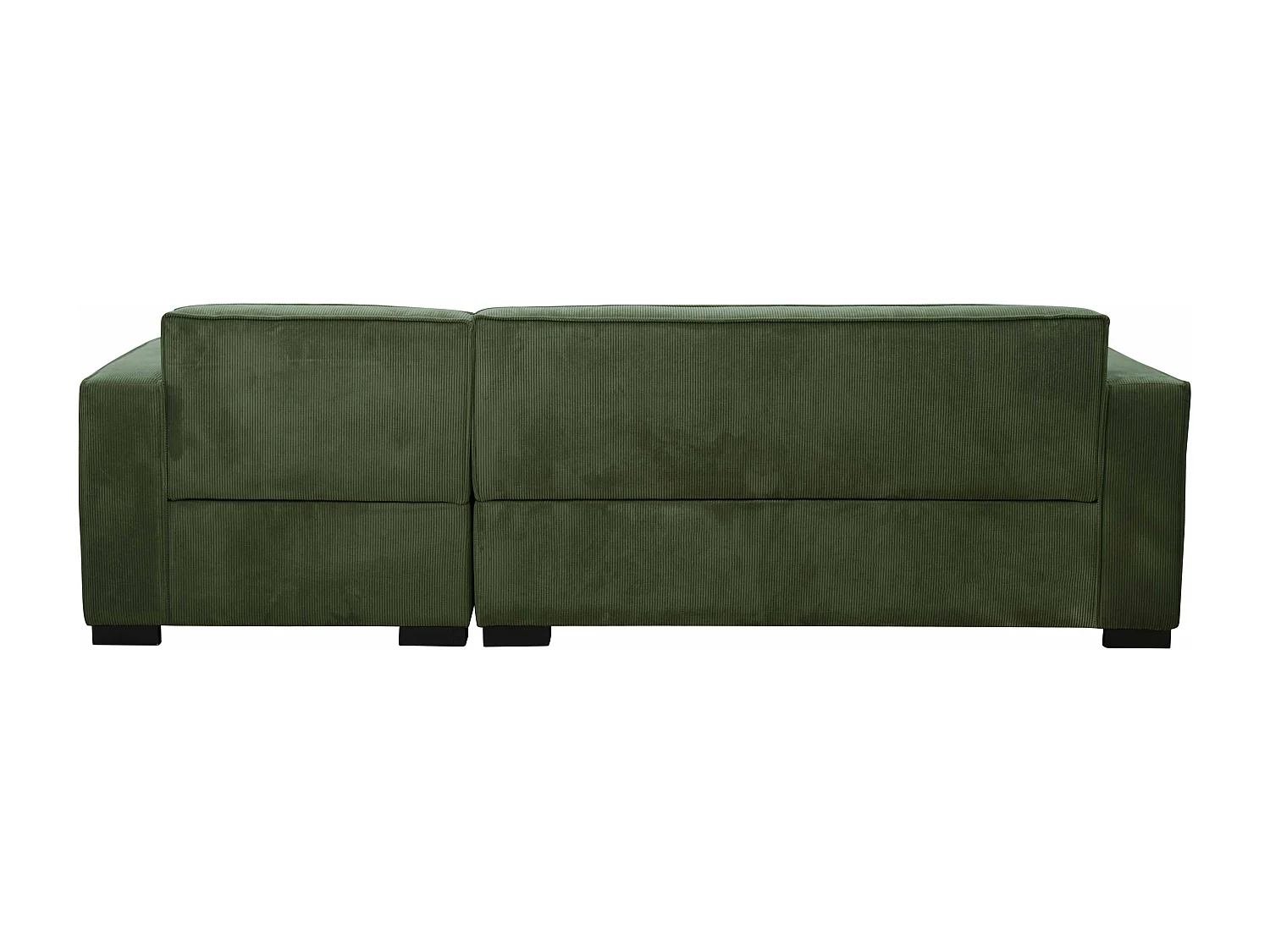 Canapé d'angle droit 3 places droite vert kaki