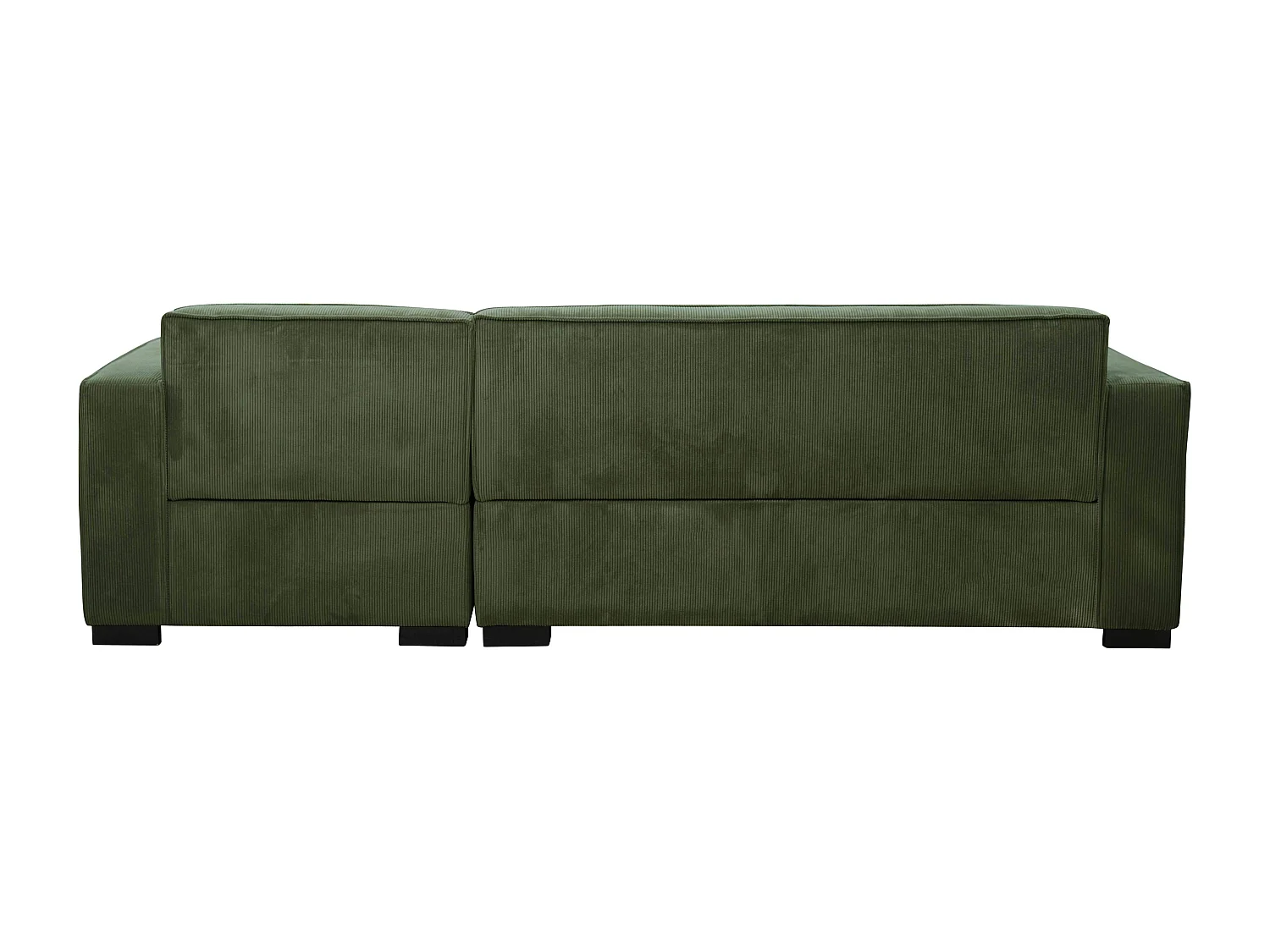 Canapé d'angle gauche 3 places gauche vert kaki L 247 cm