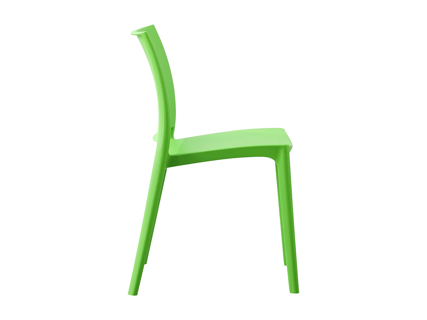 Lot de 2  Chaises de jardin - Plastique - Vert - Meton
