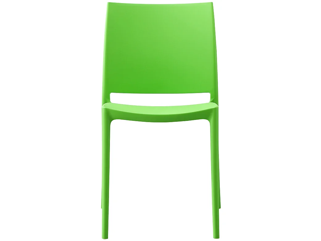 Lot de 2  Chaises de jardin - Plastique - Vert - Meton