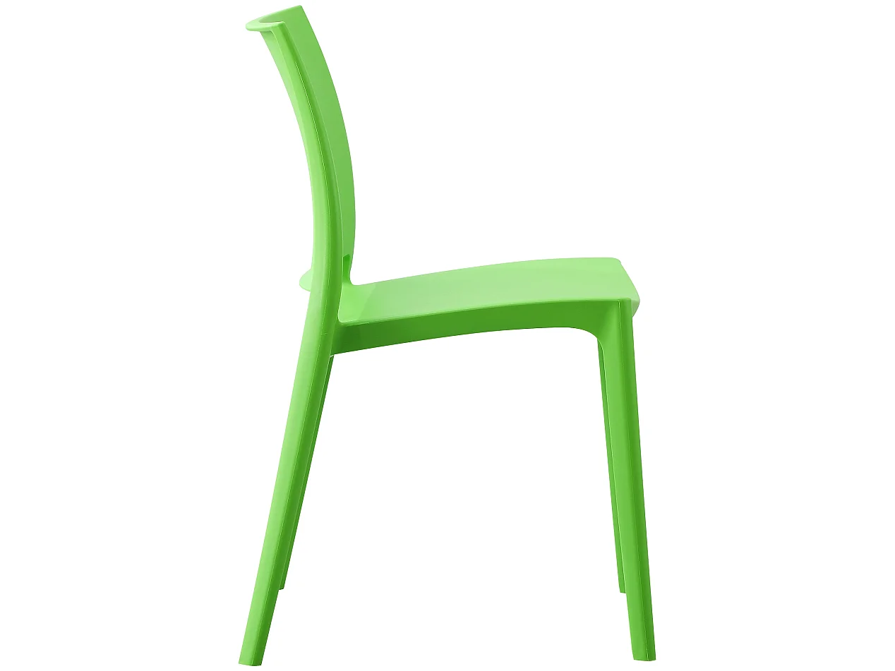 Lot de 2  Chaises de jardin - Plastique - Vert - Meton