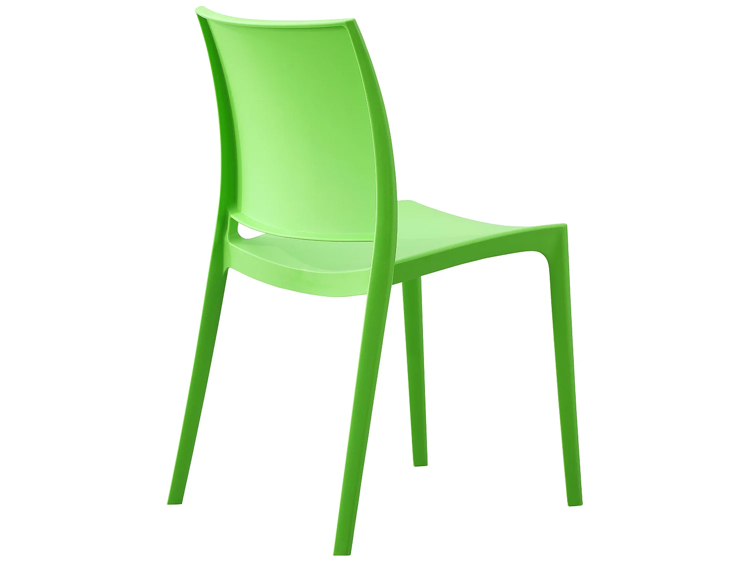 Lot de 2  Chaises de jardin - Plastique - Vert - Meton