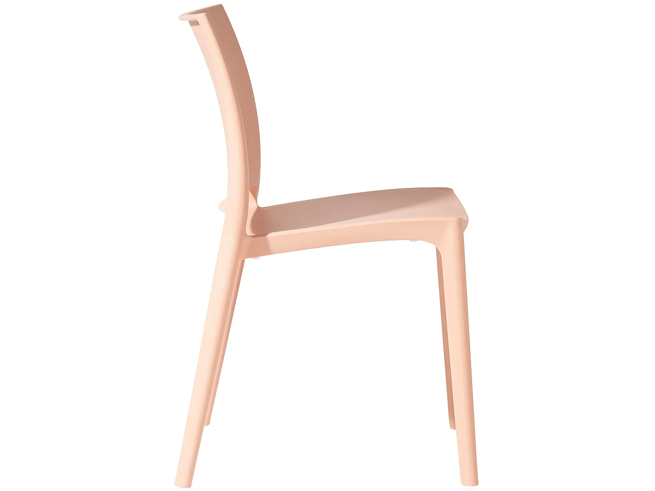Lot de 2  Chaises de jardin - Plastique - Pêche - Meton