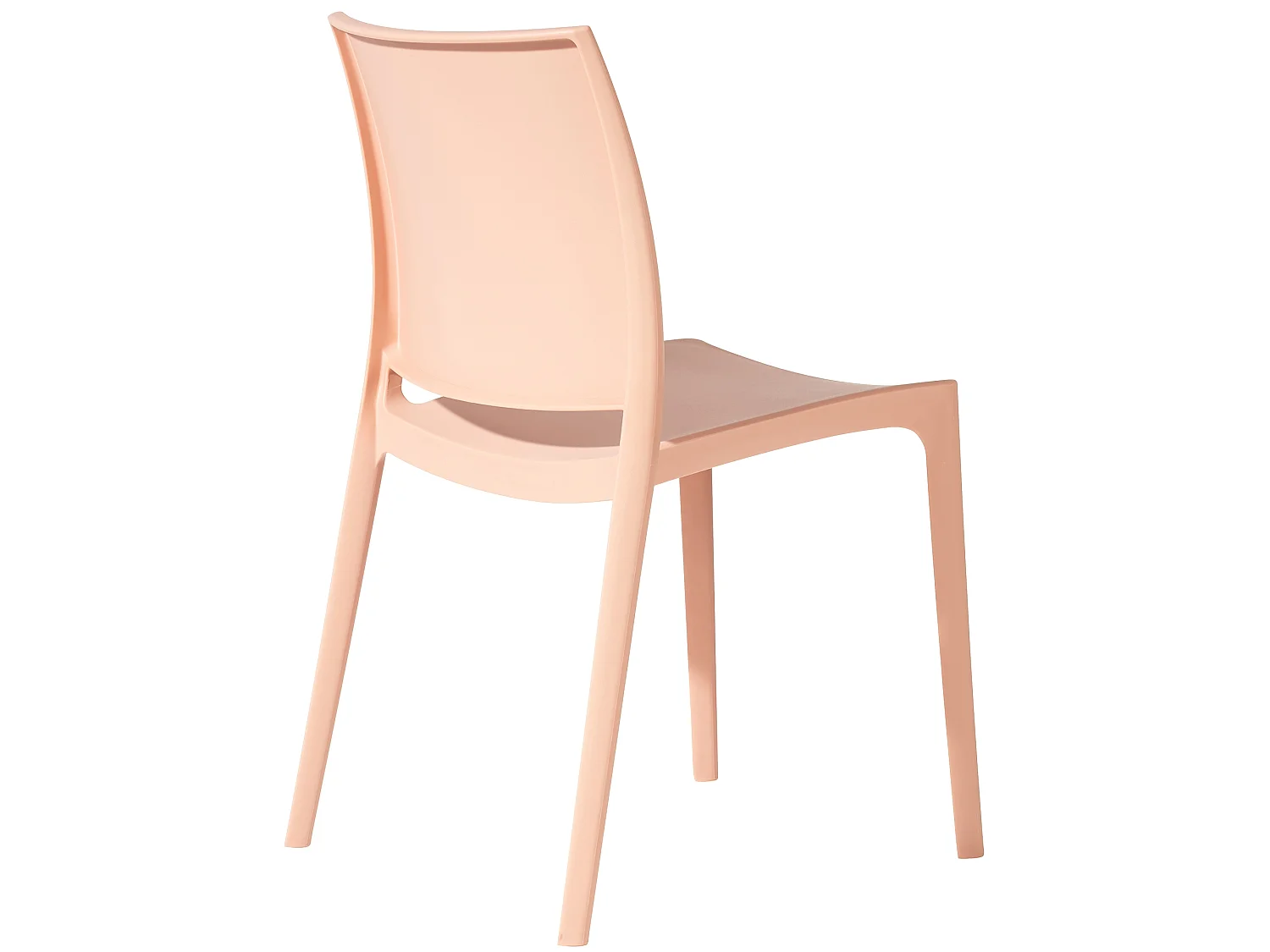 Lot de 2  Chaises de jardin - Plastique - Pêche - Meton