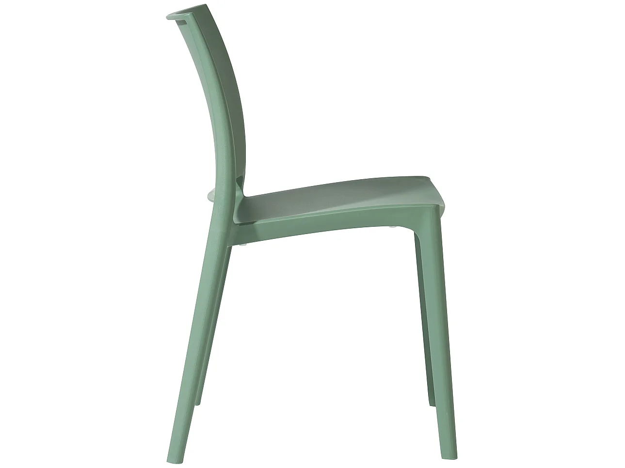 Lot de 2  Chaises de jardin - Plastique - Olive - Meton