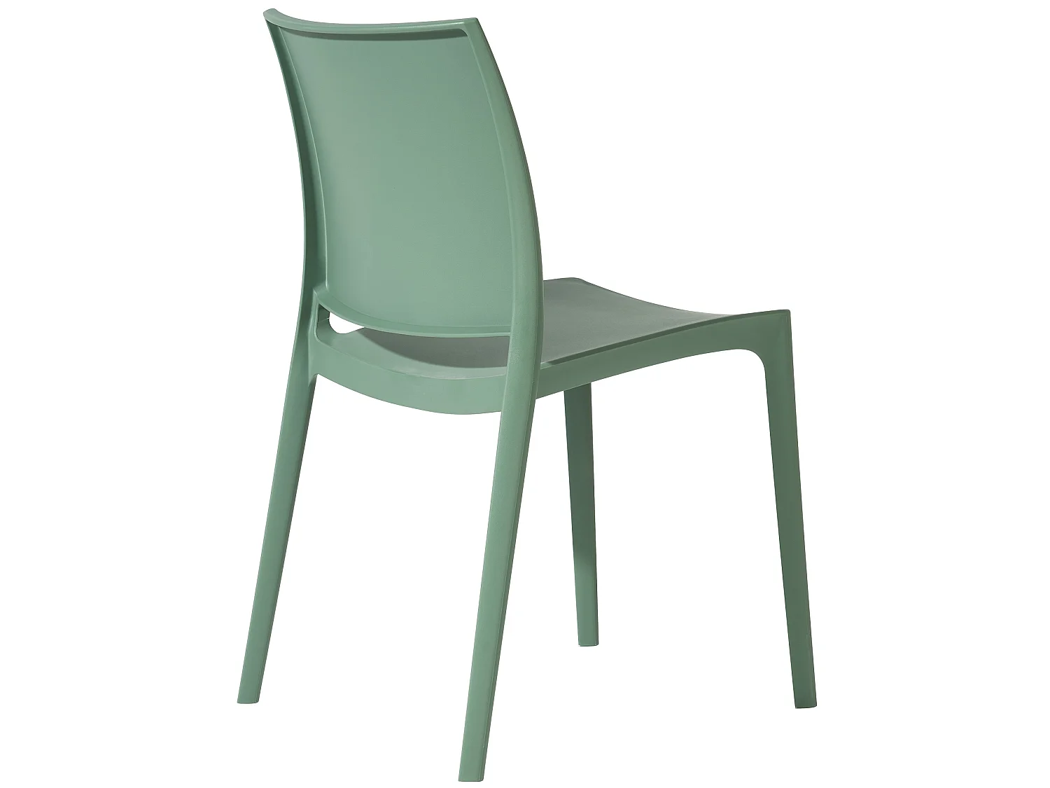 Lot de 2  Chaises de jardin - Plastique - Olive - Meton