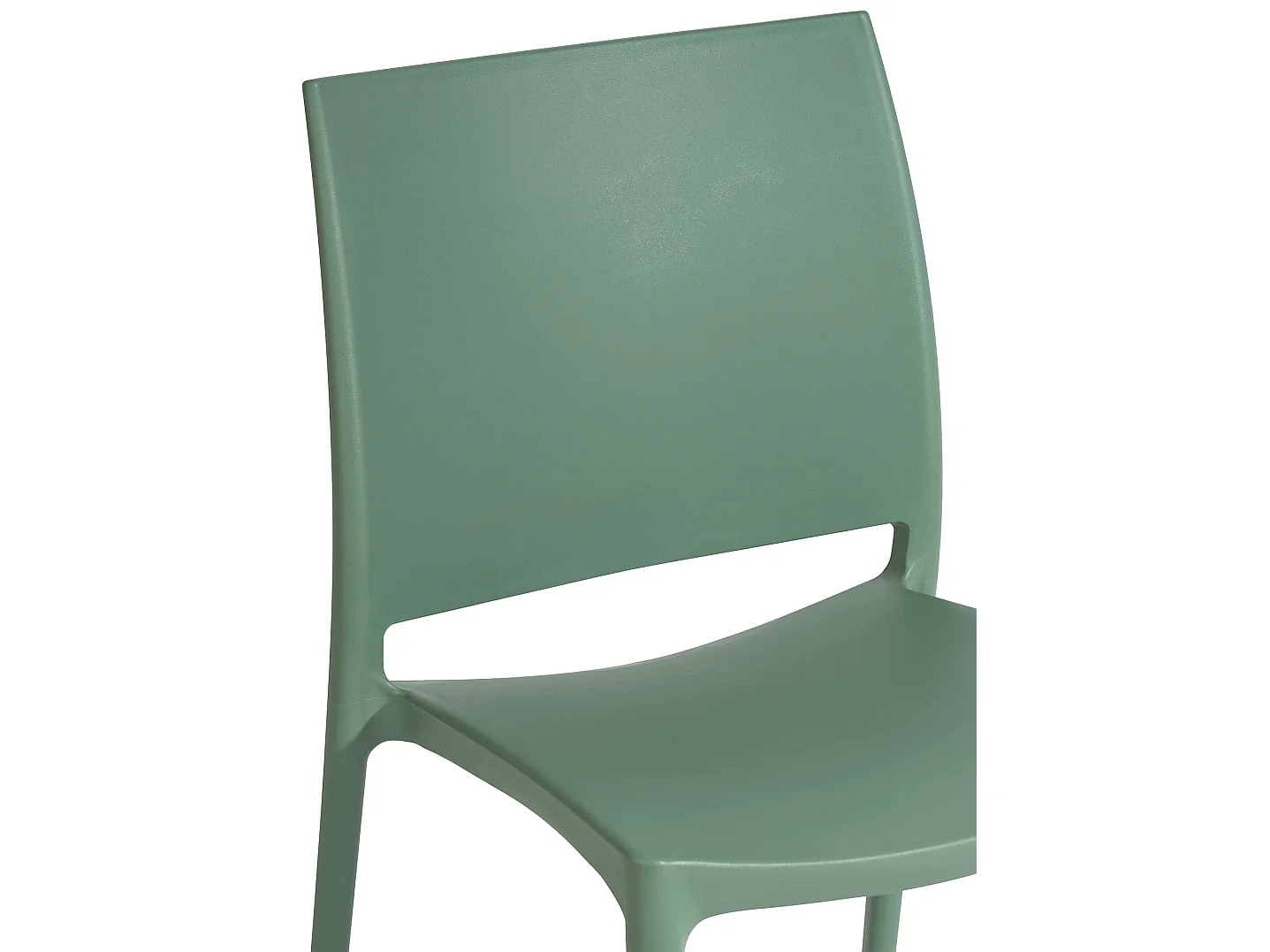 Lot de 2  Chaises de jardin - Plastique - Olive - Meton