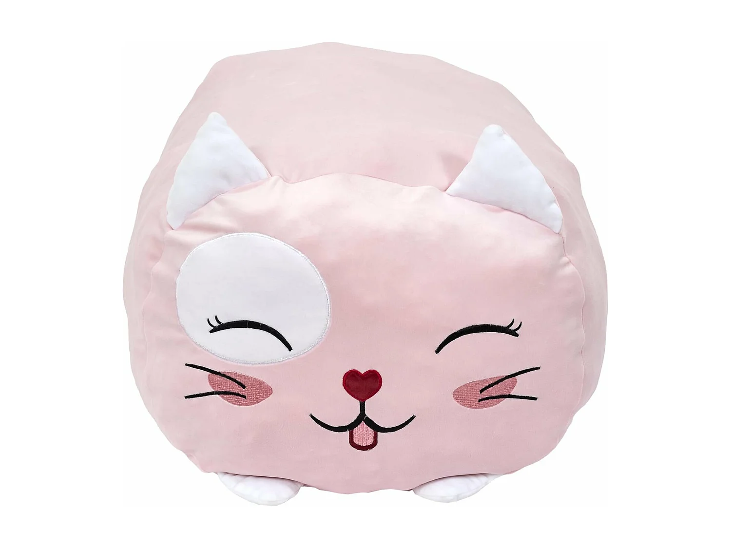 Peluche Coussin Chat Xxl Jaune