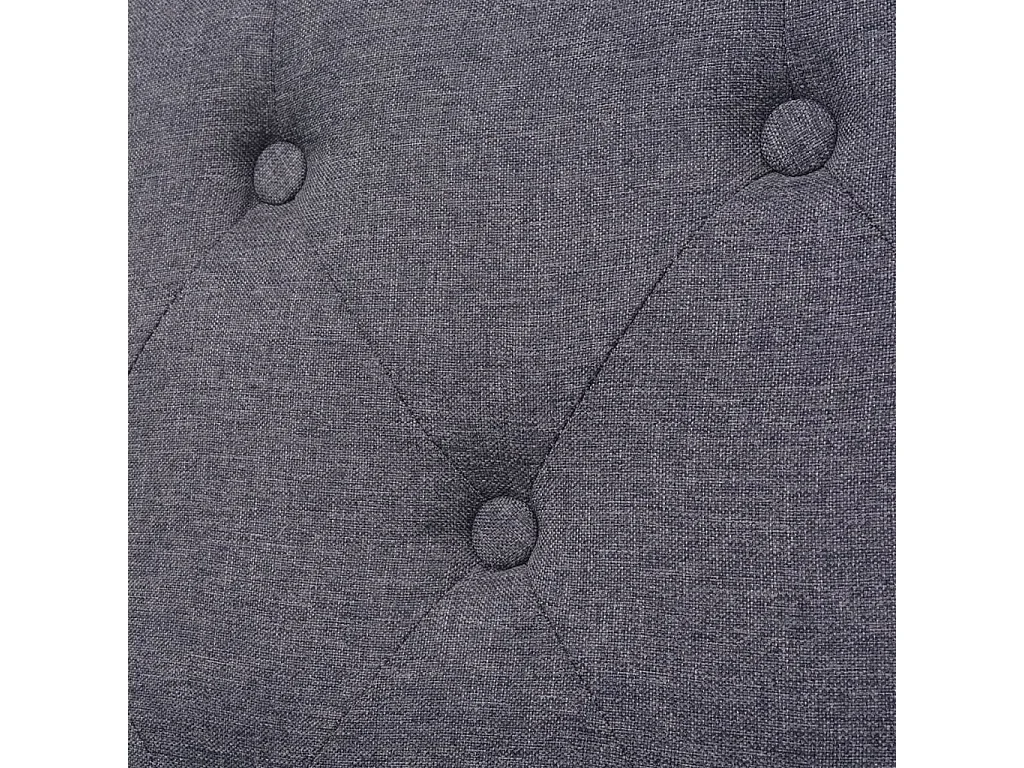 Fauteuil chaise siège lounge tissu grise 76 x 68 x 90 cm 1102324