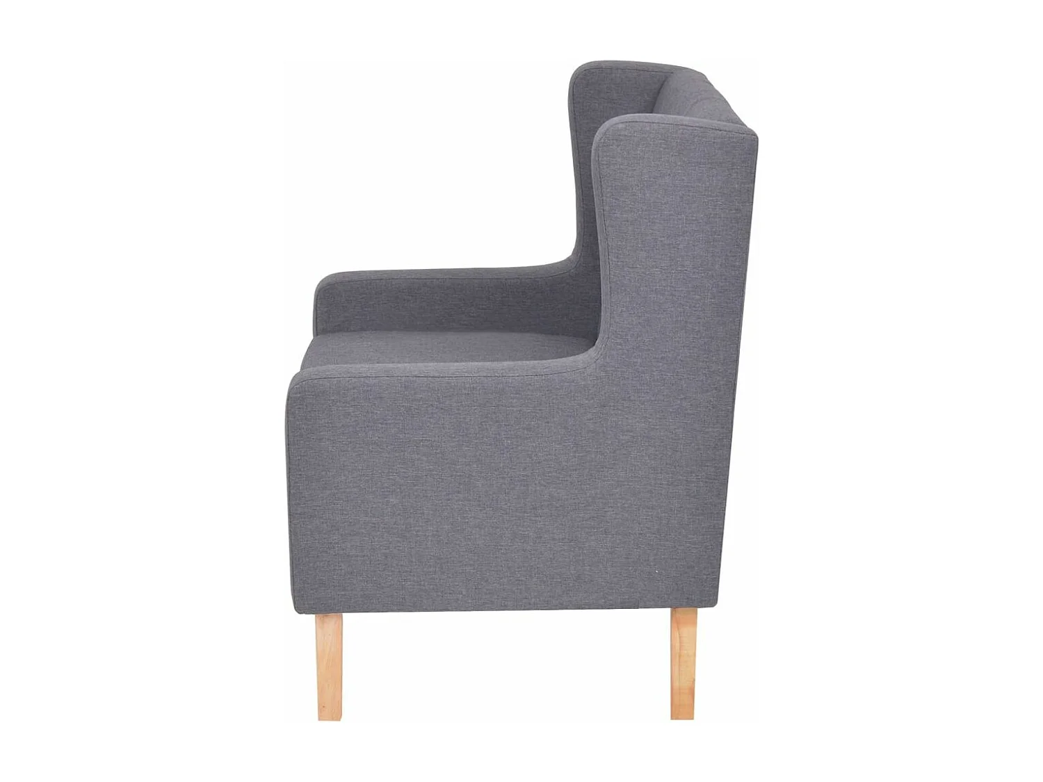 Fauteuil chaise siège lounge tissu grise 76 x 68 x 90 cm 1102324