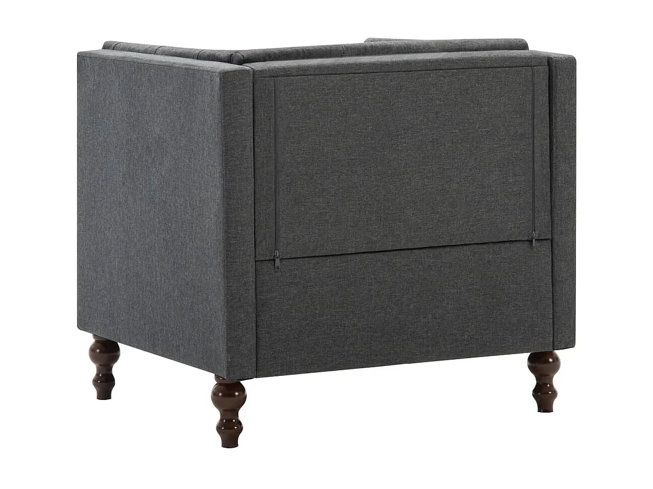 Fauteuil chaise siège lounge tissu grise 86 x 67 x 71 cm 1102345