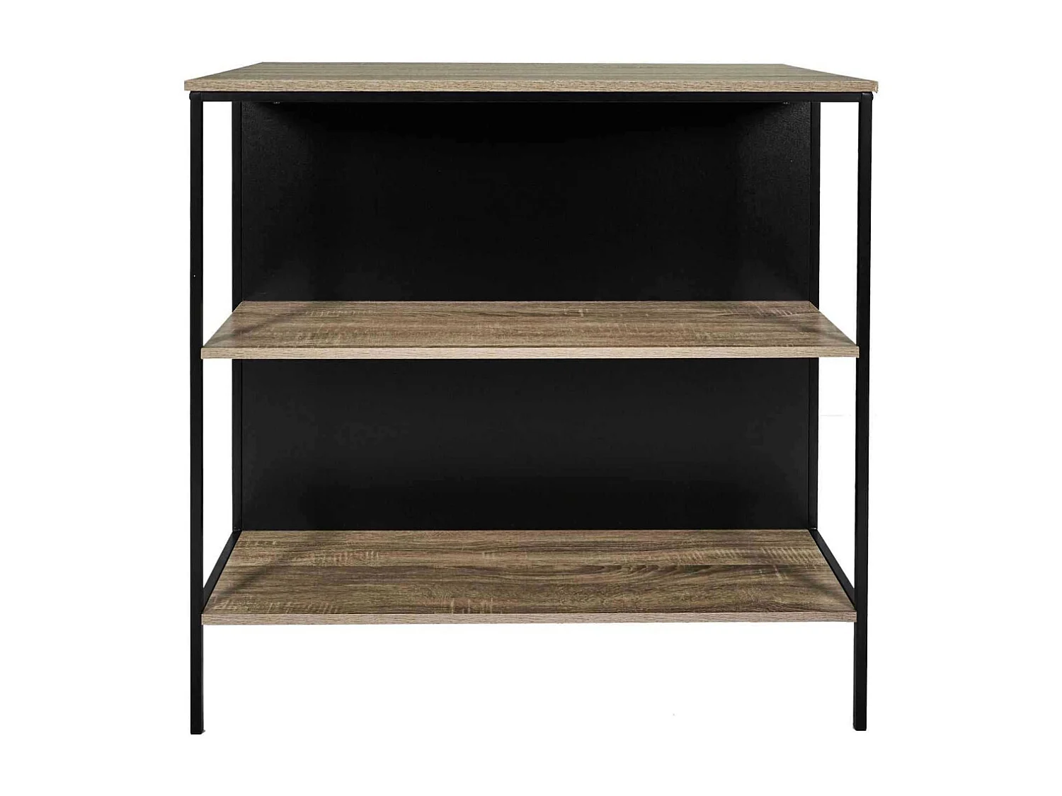 Table Ilot 2 Tabourets Loka Marron, Noir