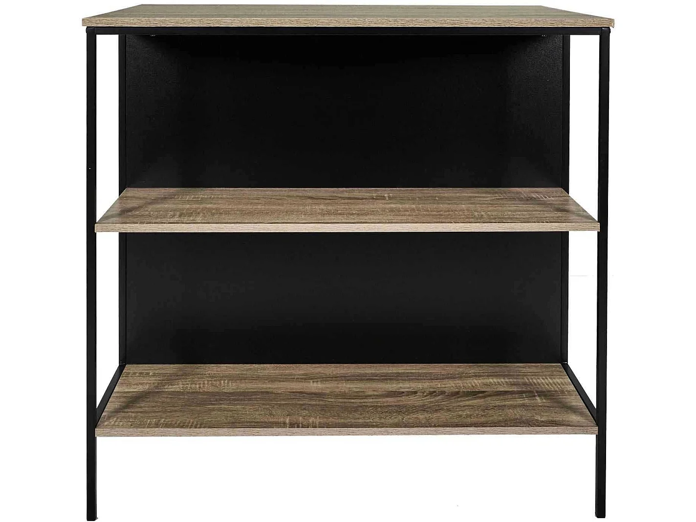 Table Ilot 2 Tabourets Loka Marron, Noir